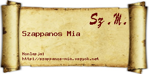 Szappanos Mia névjegykártya